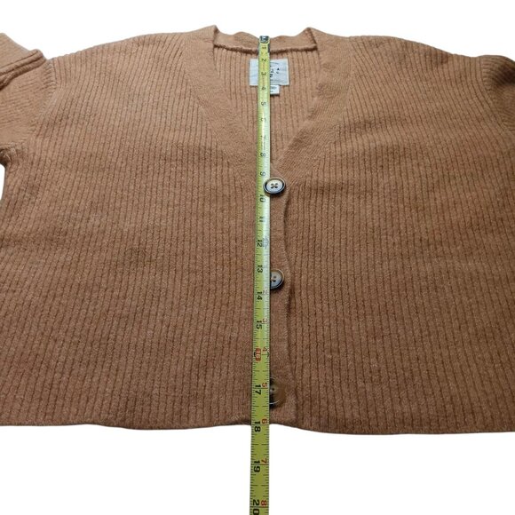 Billabong Cardigan Sweater Crop Ribbed Mustard Yellow Size SMALL - Picture 8 of 11